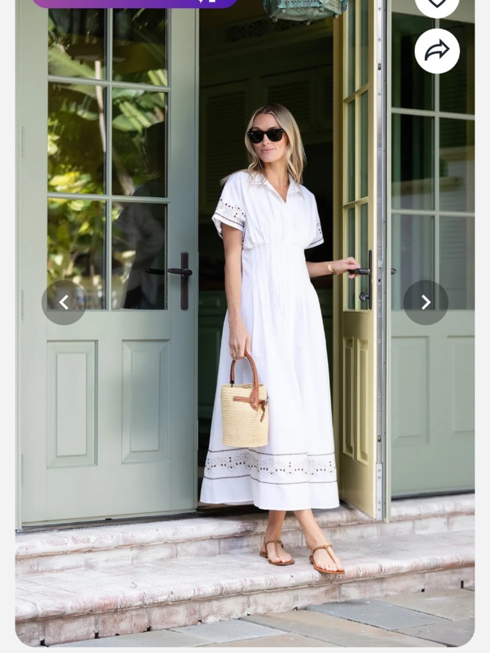 Julia Amory Mustique Pintuck Dress XS
